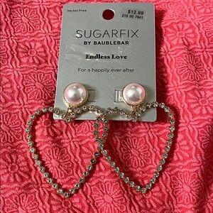 NWT Sugarfix by BaubleBar Heart Earrings